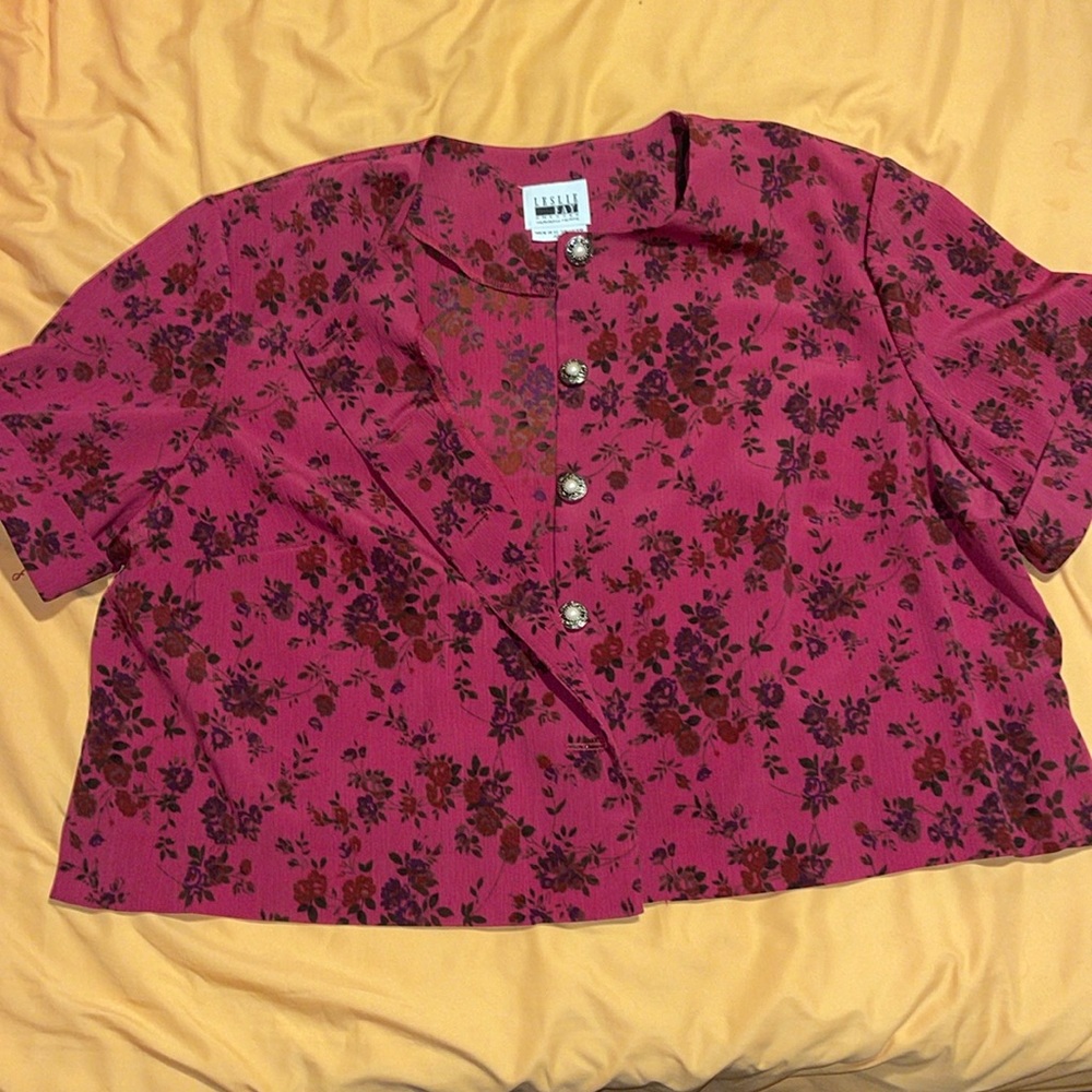 Vintage Floral Blouse